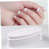 French Nail Powder Dish, White PVC view 3