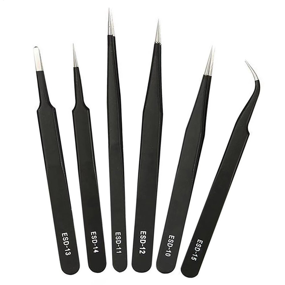Portable Precision Tweezer Set for Repairs