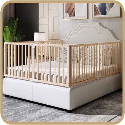 Wooden Bed Rail, Foldable, Extra-Long, 190 cm, Color C