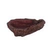HANABASS Reptile Food Bowl, Brown Faux Tree Bark Look, Resin view 2