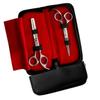 5.5-Inch Hair Cutting & Thinning Scissors Set, Stainless Steel, Professional Barber Scissors, Brown, 6.5 Inch (Gold, 5 Inch) view 4