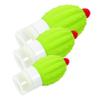 Beavorty 3-Piece Silicone Cactus Travel Bottles, Refillable and Leakproof, 100 ml, 70 ml, 50 ml view 1