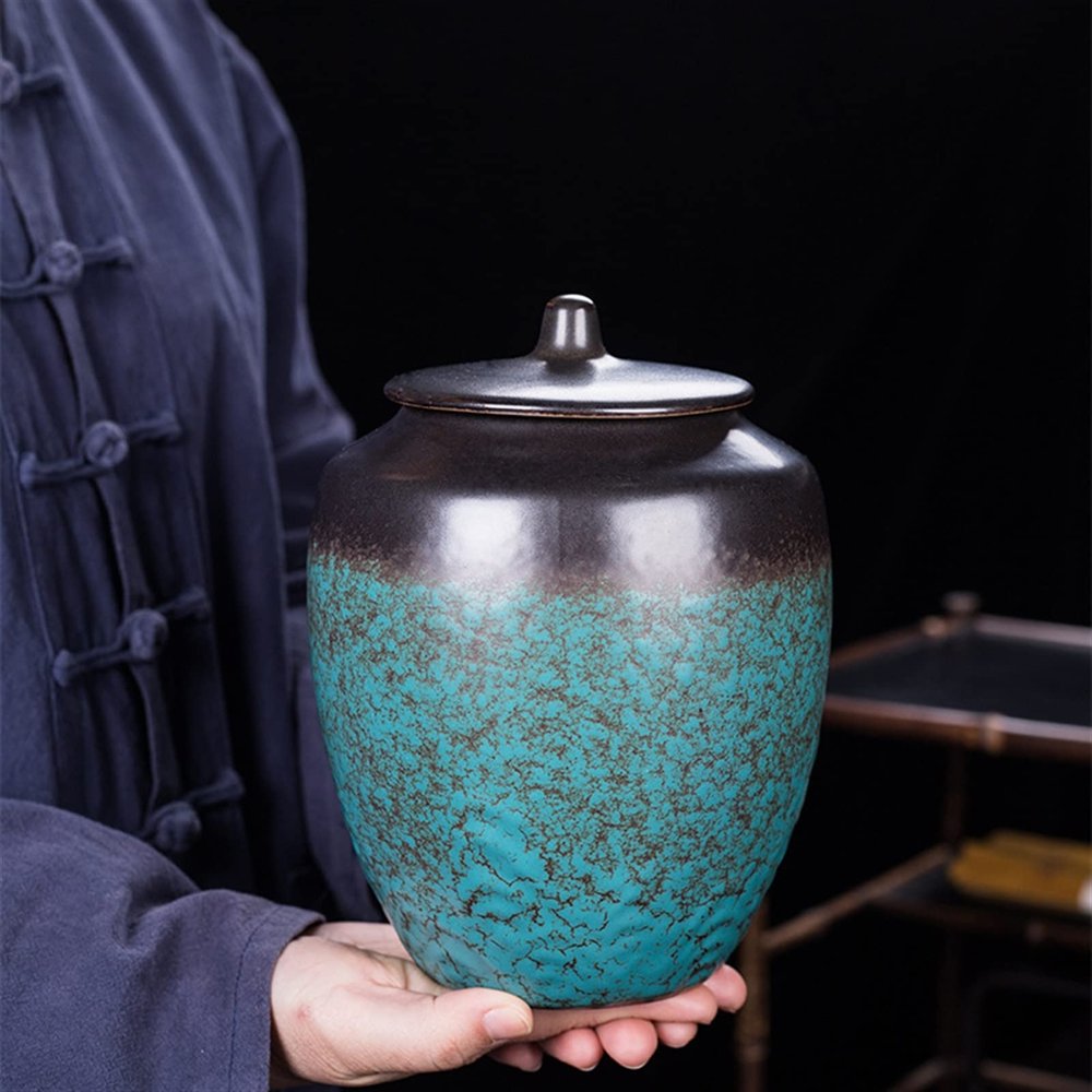 Ceramic Pet Cremation Urn for Dog or Cat, 20.3 cm