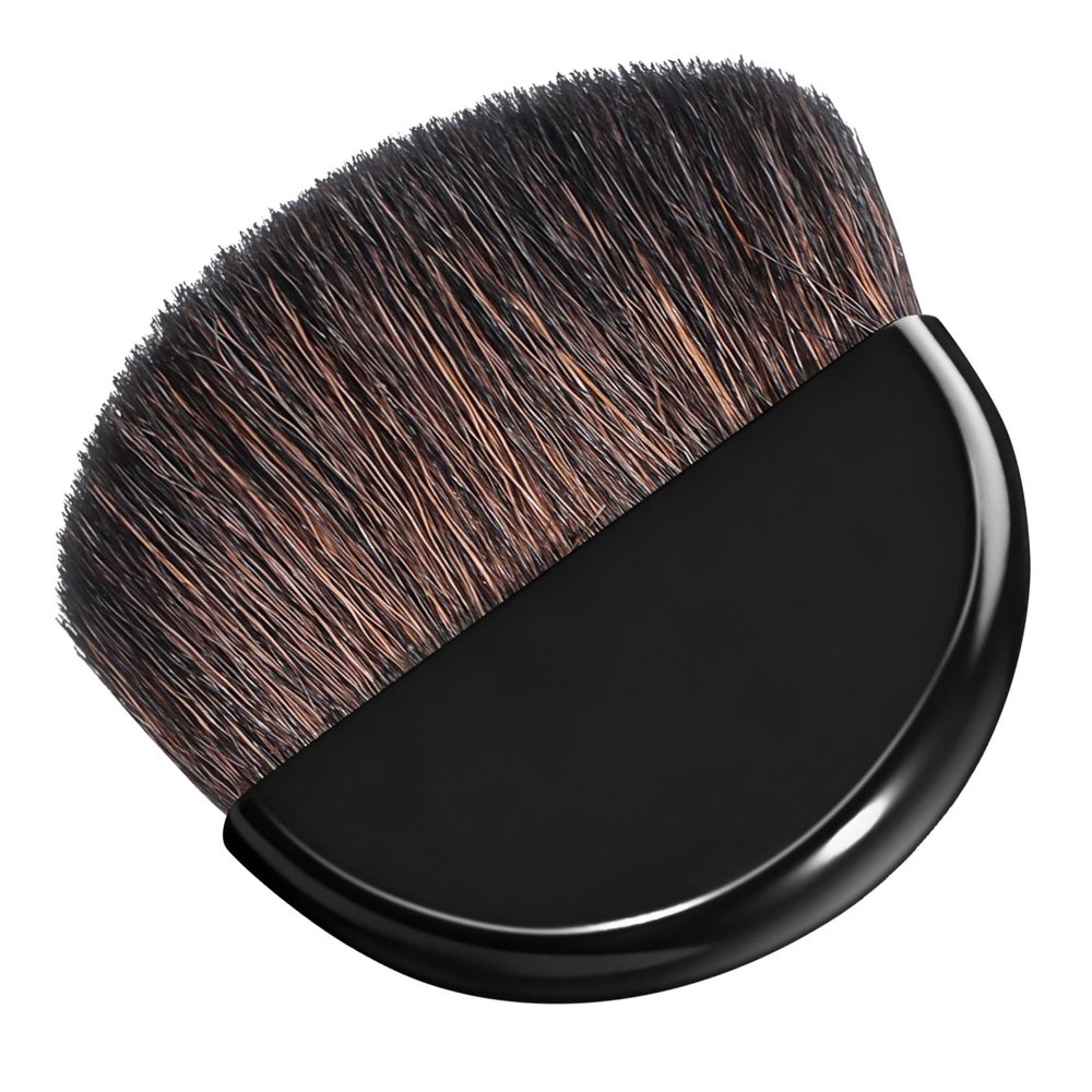 BAZEITFLOW Portable Flat Concealer & Blush Brush for Women