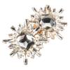 LIFKOME Removable Shoe Clips for Wedding Shoes, Gold, Rhinestones view 1