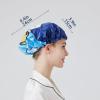 LONGDON HOMEONE Reusable EVA Shower Cap for Women, Blue Dog, 1-Pack view 2