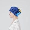LONGDON HOMEONE Reusable EVA Shower Cap for Women, Blue Dog, 1-Pack view 3