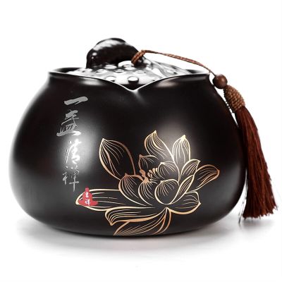Handmade Black Pet Urn for Dog and Cat Ashes, Keepsake Memorial Box (S)