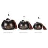 Handmade Black Pet Urn for Dog and Cat Ashes, Keepsake Memorial Box (S) view 3