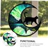 Warmhm 2-Piece Cat and Moon Wall Art view 2