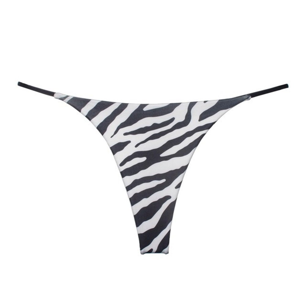 Sexy Underwear Set, Women's Thong with Thin Straps, Low-Waist Seamless Bikini (Orange, L)