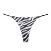 Sexy Underwear Set, Women's Thong with Thin Straps, Low-Waist Seamless Bikini (Orange, L) view 1