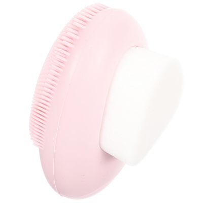 Manual Facial Cleansing Brush, Pink, Double-Sided