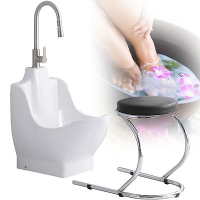 GBHJJ Portable Muslim Foot-Washing Basin with Foldable Seat
