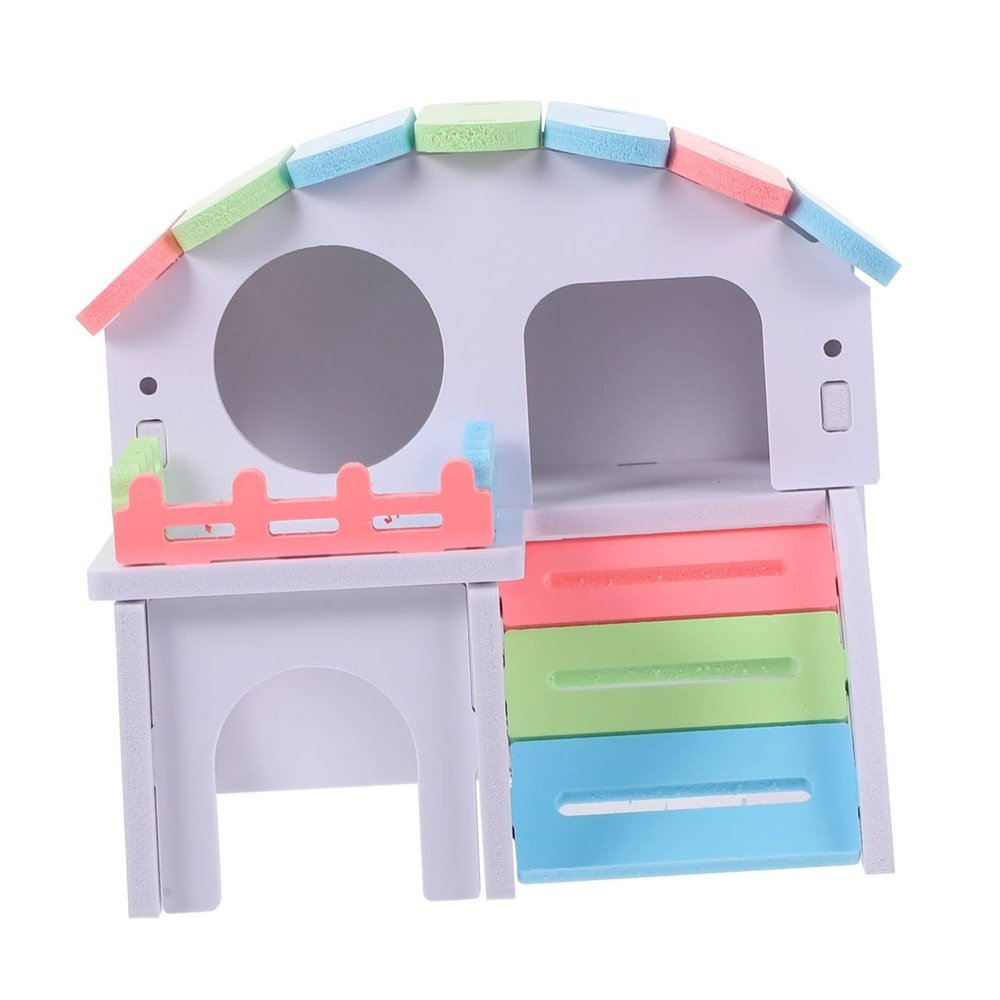 VICASKY Wooden Hamster House for Small Pets