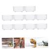 Supvox 10 Pack Acrylic Reptile Feeding Bowls view 4