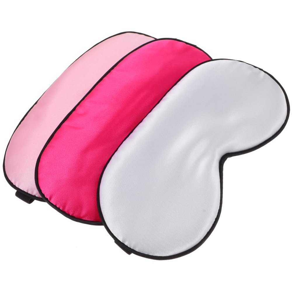 Healvian Lightweight, Breathable Silk Sleep Masks for Women, Soft 3-Pack