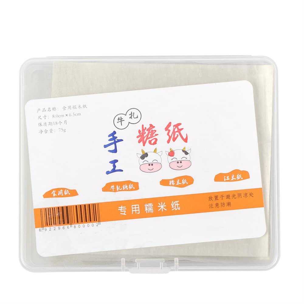 Tomvorks 500 Sheets Nougat Paper, Edible Rice Paper Candy Wrappers