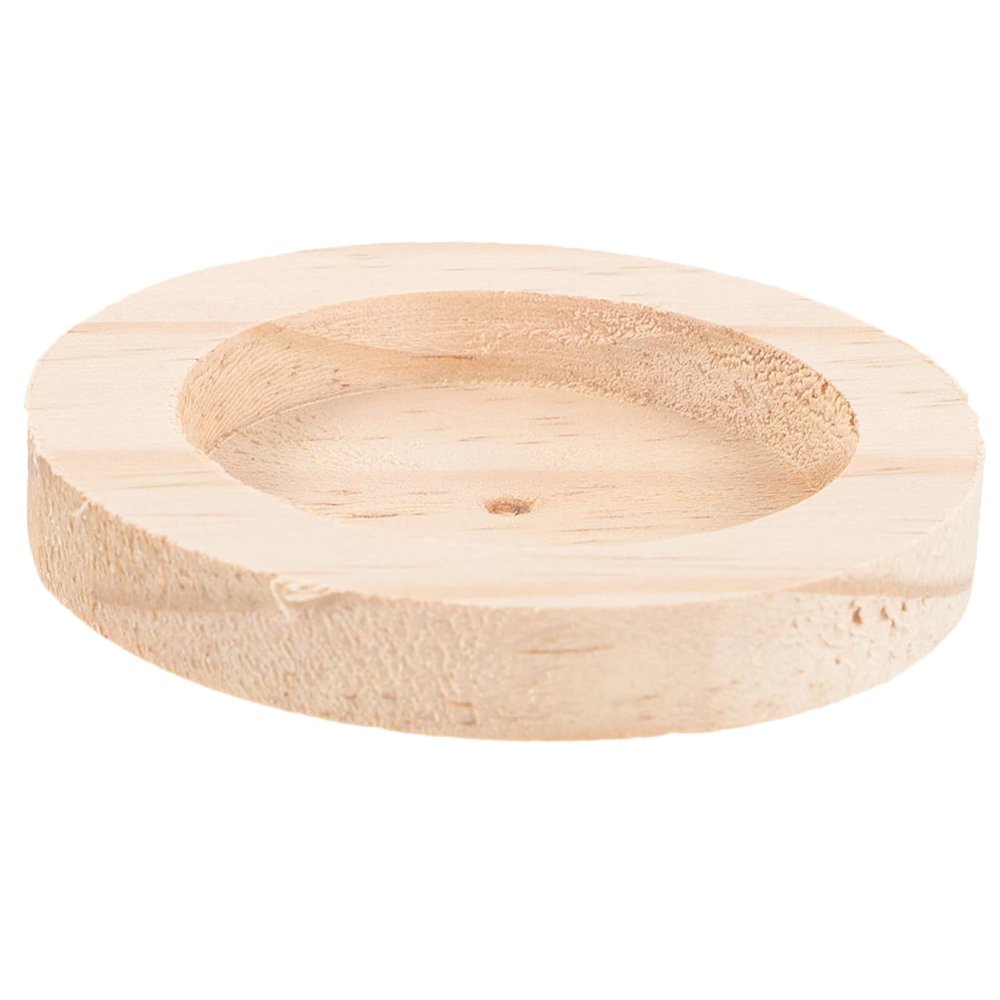 Kisangel Wooden Pet Food Bowl
