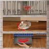 Sturdy Black Metal Dog Crate with Wheels and Tray, 62 x 45 x 55 cm view 2