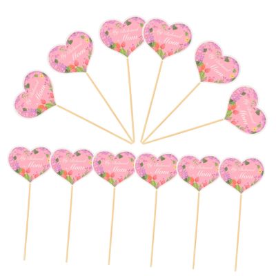 TOPBATHY 48-Piece Mother's Day and Birthday Cake Toppers
