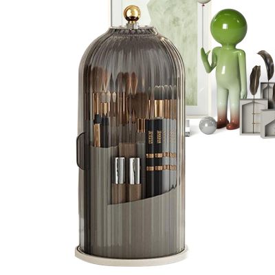 Rotating Makeup Organizer and Brush Holder for Vanity