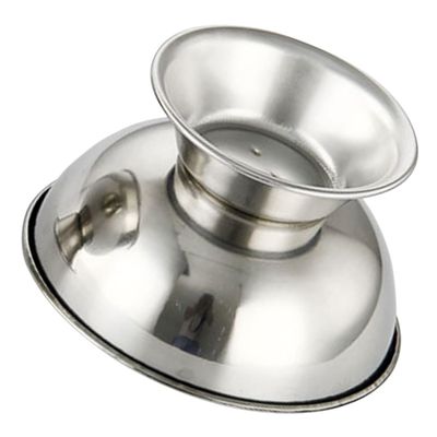 Homoyoyo Stainless Steel Shaving Bowl with Foot, Reusable for Men