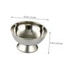 Homoyoyo Stainless Steel Shaving Bowl with Foot, Reusable for Men view 2