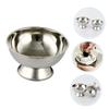 Homoyoyo Stainless Steel Shaving Bowl with Foot, Reusable for Men view 3