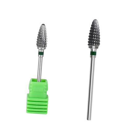 Veemoon Green Oval Cone Tungsten Steel Nail Drill Bit