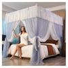 Princess Room Decor Bed Canopy with Stainless Steel Holder, Gray, 180 x 200 x 200 cm view 1
