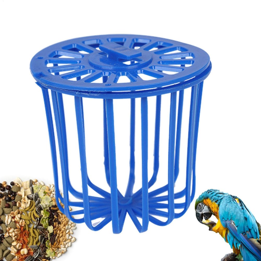 Bird Cage Feeder Set - 2pcs Bird Food Dish Nest Bed for Small Birds