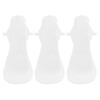 Washable Cotton Cloth Pads, 3-Pack with Snap Fasteners, White view 1