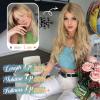Flyroseing Wavy Halo Hair Extension with Invisible Wire, Blonde Blended Highlights, 45.7 cm view 2