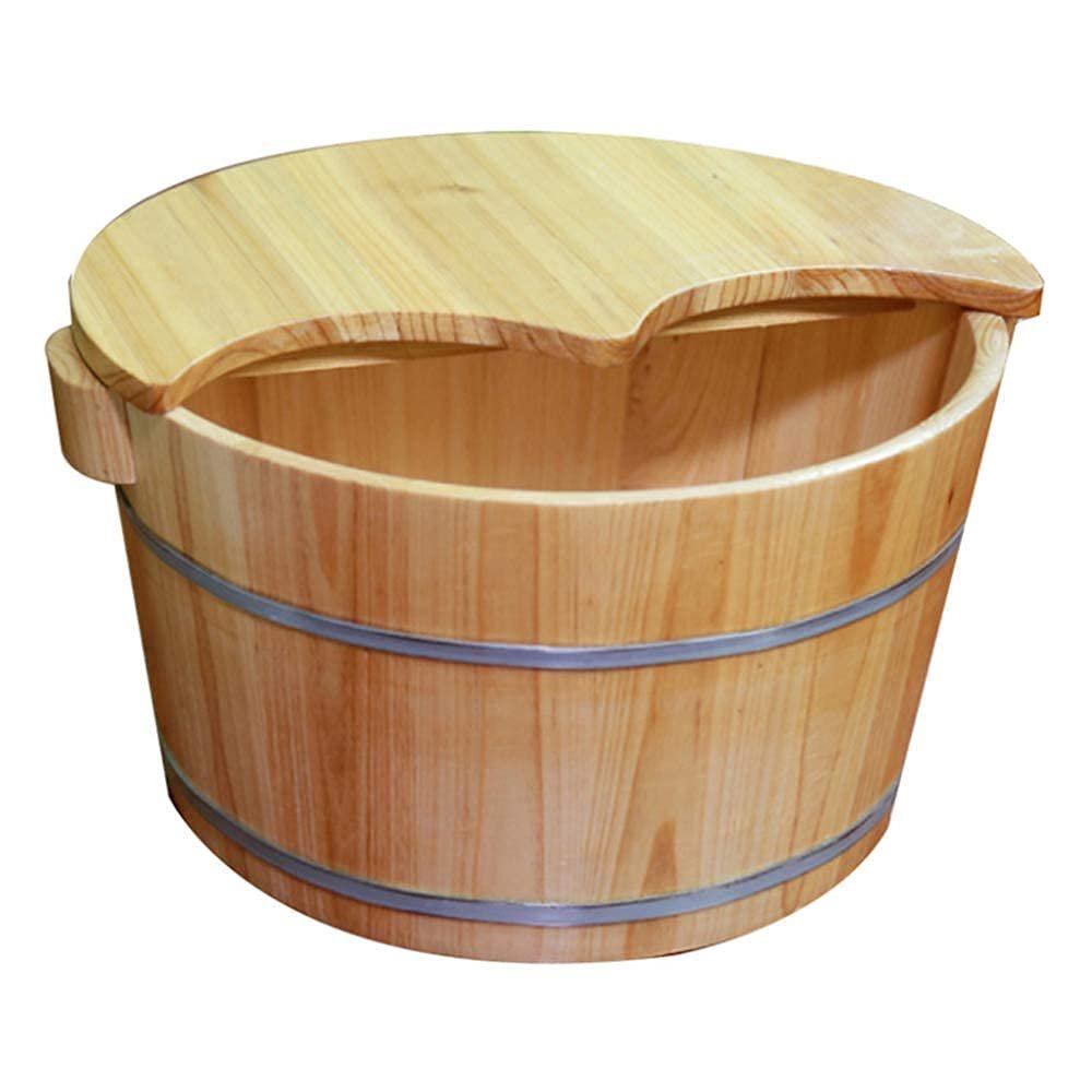SBCGFY Natural Wood Foot Bath Bucket