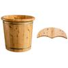 Wooden Cedar Foot Bath Bucket with Optional Lid view 1