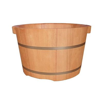 SBCGFY Wooden Foot Bath Bucket, Oak Foot Spa Tub, Insulated Pedicure Barrel