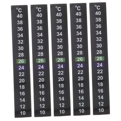 SOLUSTRE 5 Self-Adhesive Aquarium Thermometer Stickers