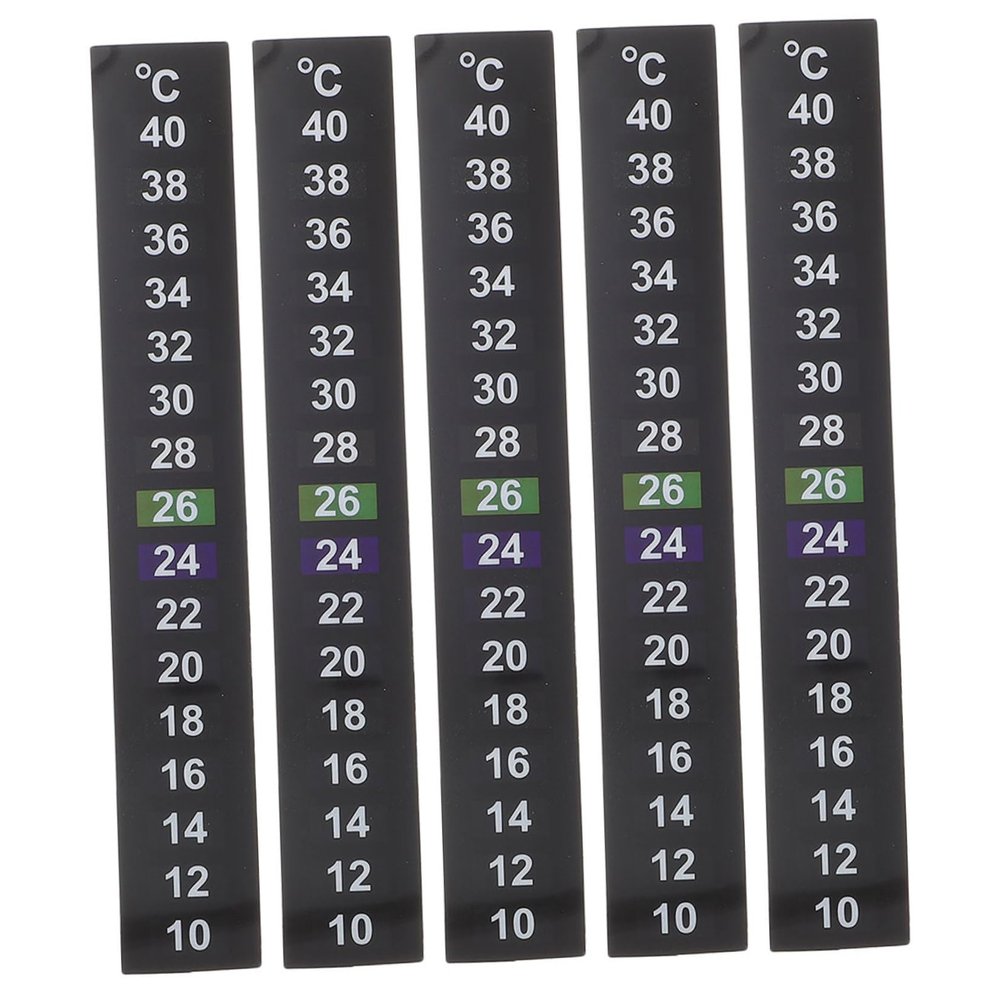 SOLUSTRE 5 Self-Adhesive Aquarium Thermometer Stickers