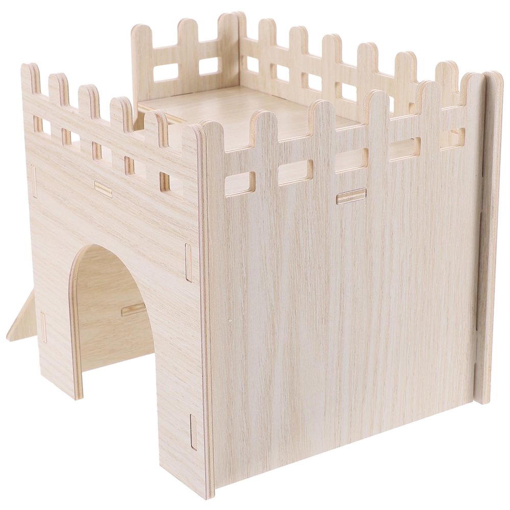 Wooden Hamster House with Playground