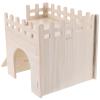 Wooden Hamster House with Playground view 1