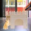 Wooden Hamster House with Playground view 3