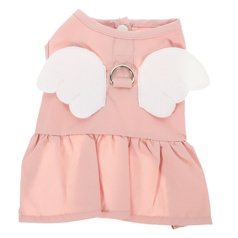 BESPORTBLE Comfortable Cotton-Polyester Pet Dress with Angel Design