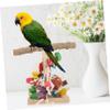 Sosoport Wooden Bird Perch Stand for Parrots and Budgies view 4