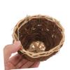 DECOMELODY Natural Woven Bird Cage, Handmade Bird Nest for Parrots and Parakeets, Hanging Birdhouse for Indoor and Outdoor Use, for Breeding and Sleeping view 3