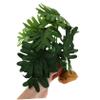 GRIRIW Artificial Terrarium Decor Plants for Reptiles and Fish, Green Resin and Plastic view 3