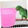 Yardwe Plastic Bird Bath with Attached Hook for Parrots and Cockatiels view 3