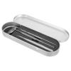 minkissy Stainless Steel Eyelash Extension Tool, Silver, with Detachable Mirror Holder and Handle view 1