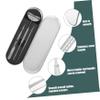 minkissy Stainless Steel Eyelash Extension Tool, Silver, with Detachable Mirror Holder and Handle view 3