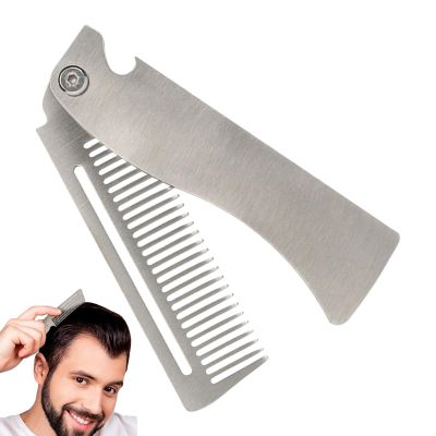 Hogvinnatil Folding Stainless Steel Beard and Hair Comb